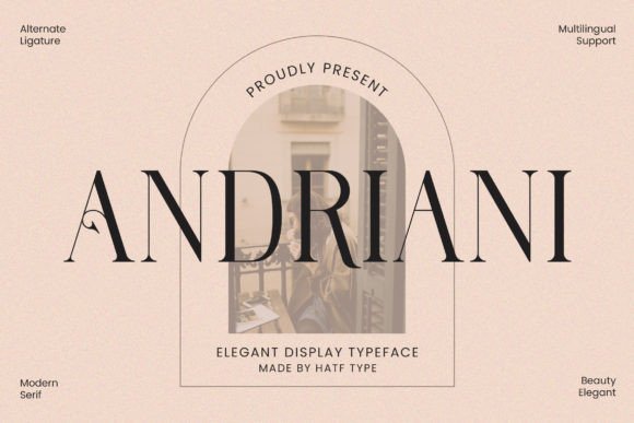 Andriani Serif Font for Elegant Branding