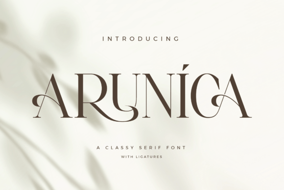 Arunica: A Serif With Soul for Modern Branding