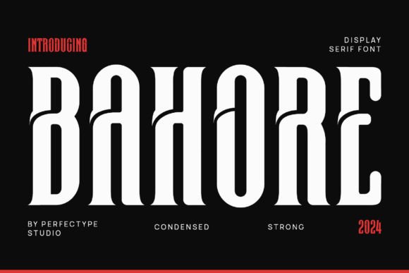 Bahore Font: A Serif Typeface for Makers