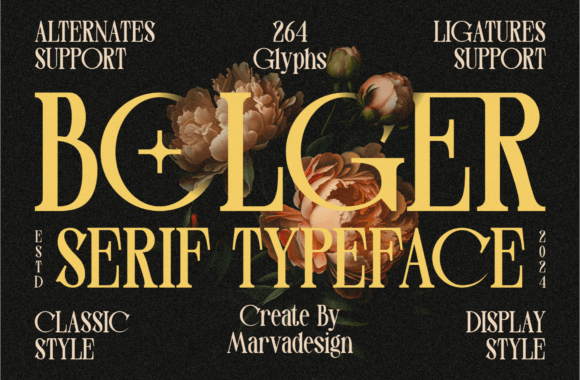 Bolger: A Serif Display Font for Polished Branding