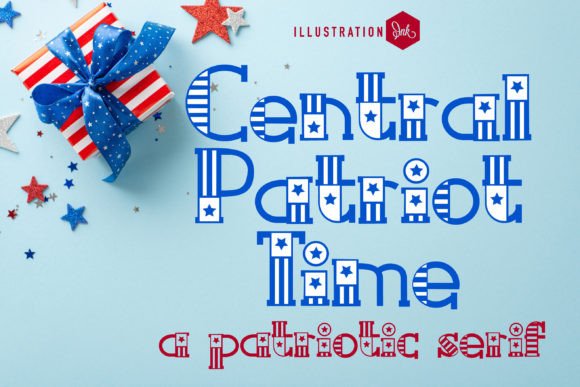 Central Patriotic Time: A Bold Serif Font for Branding