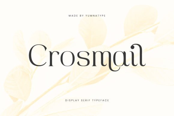 Crosmail Font: Elevating Web Headers with Modern Serif Style