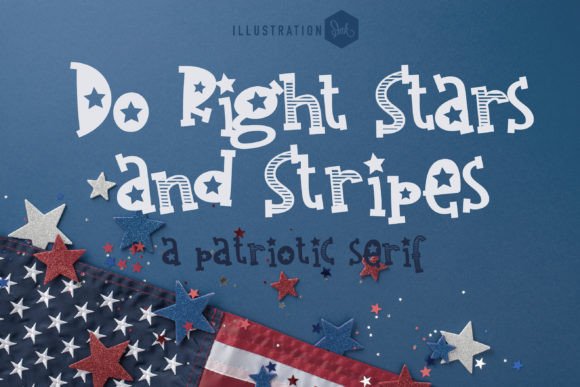 Do Right Stars and Stripes Font for Branding