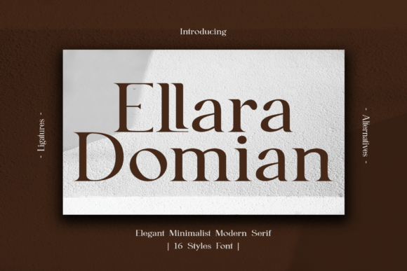 Ellara Domian: A Refined Serif Typeface for Web Design