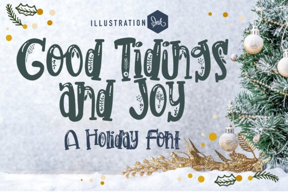 Good Tidings and Joy: A Whimsical Serif Font for Crafters