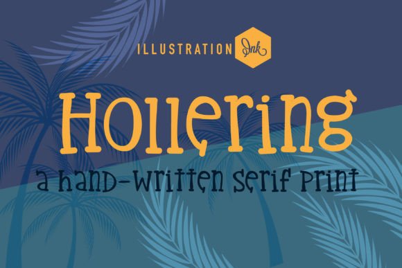 Hollering: A Whimsical Serif Typeface for Editorial Design