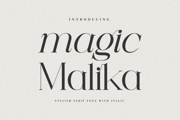 Magic Malika: A Timeless Serif Font for Modern Branding