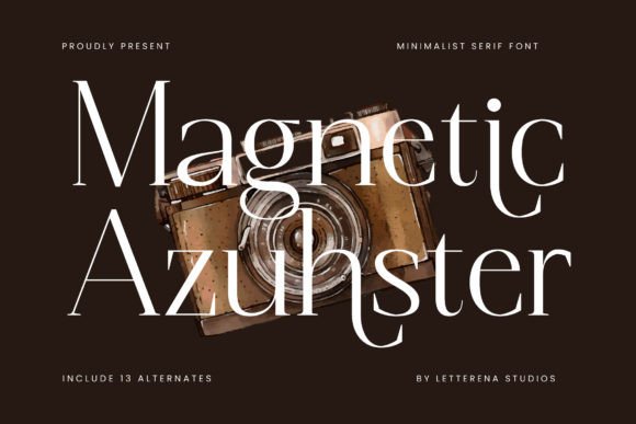 Magnetic Azuhster: A Serif Font for Editorial Calm