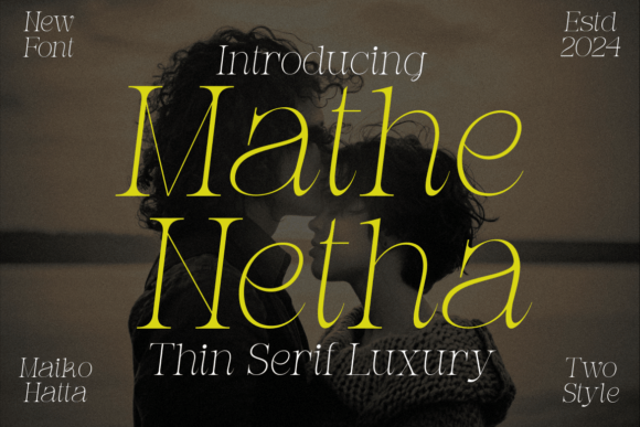 Mathe Netha: The Serif Font for Bold Branding