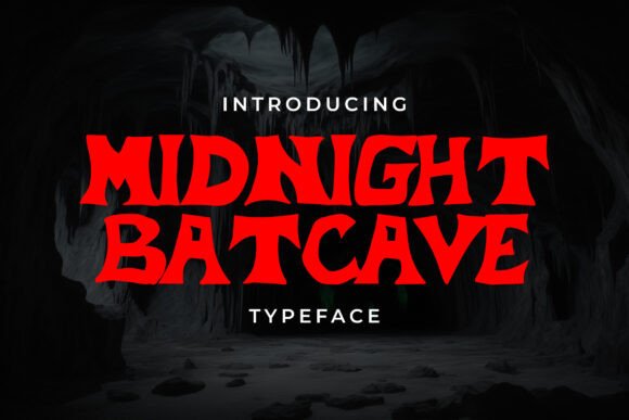 Midnight Batcave: A Spooky Serif Font for Designers