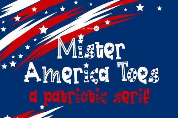 Mister America Toes: A Patriotic Serif Font for Crafters