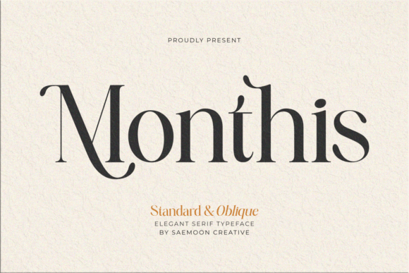 Monthis: A Serif Typeface for Calm Editorial Design