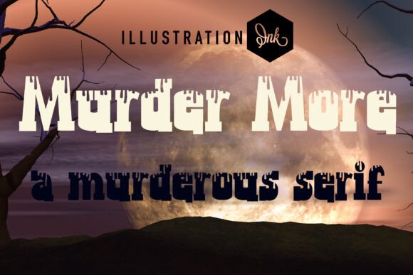 Murder More: A Bold Serif Font for Editorial Impact