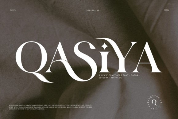 Qasiya: A Serif Font for Elegant Handmade Designs
