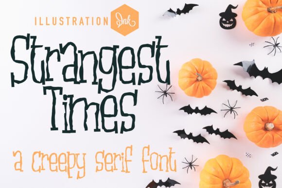 Strangest Times: A Spooky Serif Font for Makers