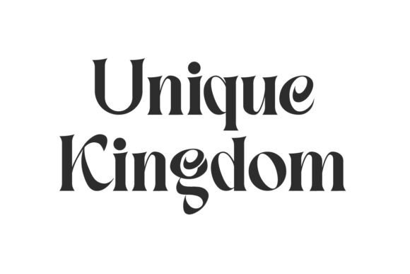 Unique Kingdom Typeface: A Royal Serif for Branding