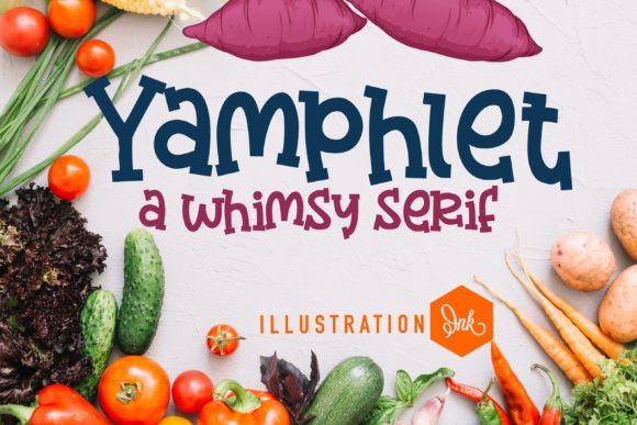 Yamphlet: A Whimsical Serif Font for Branding